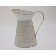 White Metal Lipped Jug